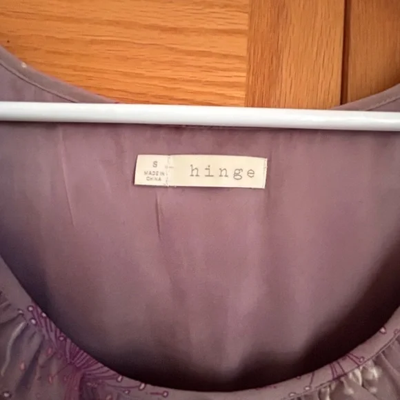 Hinge Lavender Floral Kids Dress - Picture 3 of 5